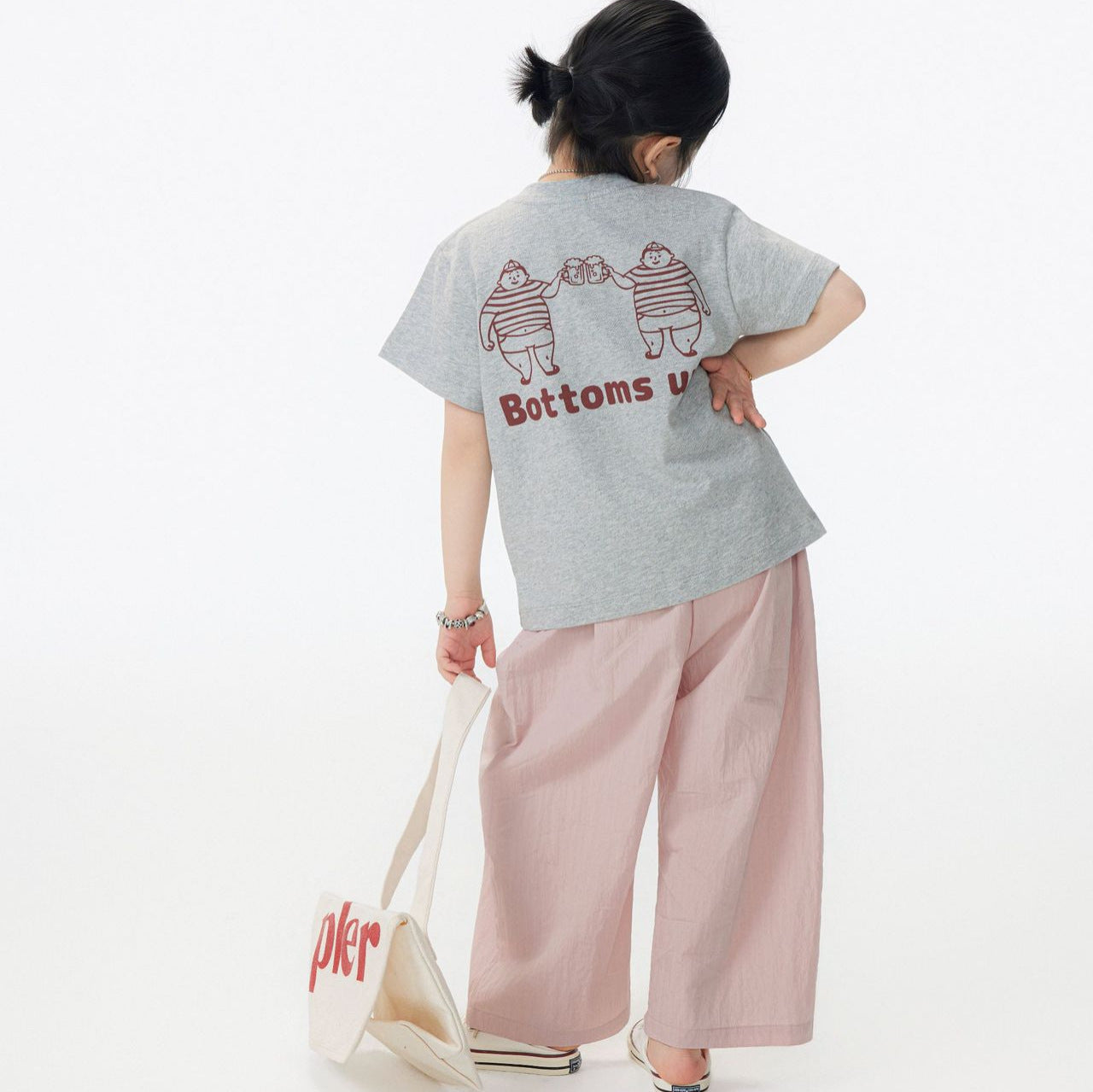 【90-150cm / M.L】【親子裝】日系乾杯印花T