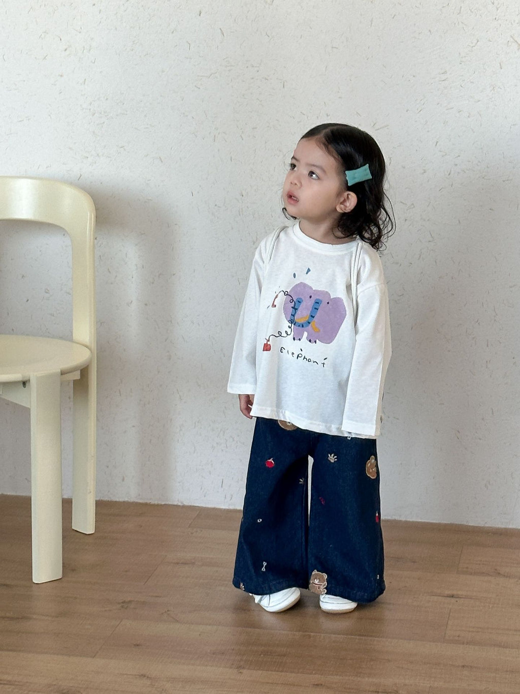 【80-150cm】可愛動物寬鬆純棉T恤