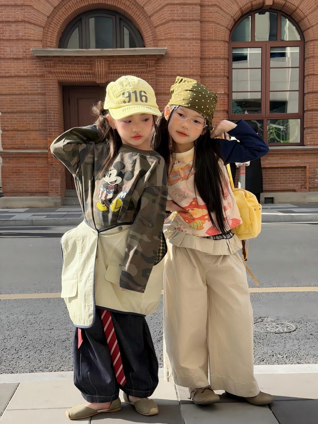 【90-140cm】迷彩米奇 | 馬甲 | 塗鴉T | 裙邊褲