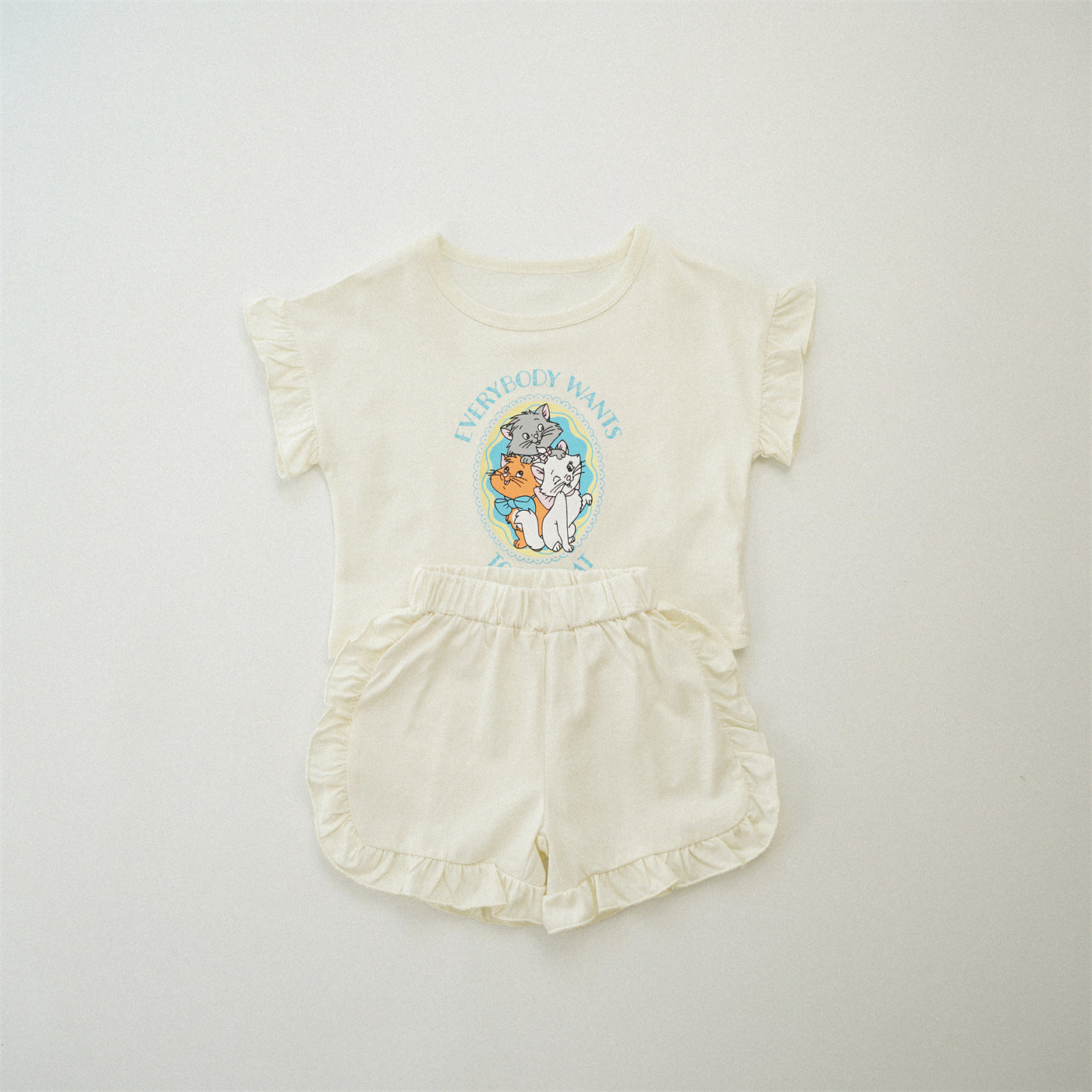 【80-130cm】花邊蝴蝶結套裝