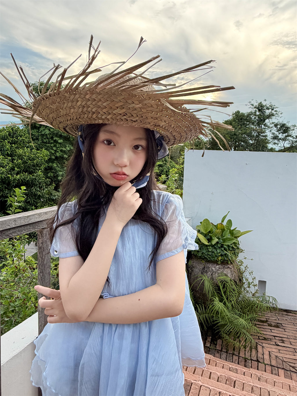 【100-160cm】小仙女透紗兩件套