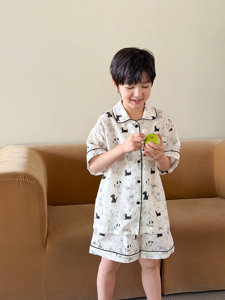 【100-170cm】10色-冰感透氣萊賽爾親膚家居服兩件套
