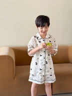 【100-170cm】10色-冰感透氣萊賽爾親膚家居服兩件套