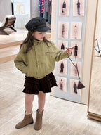 【現貨 160cm】韓版帥氣工裝機車夾克