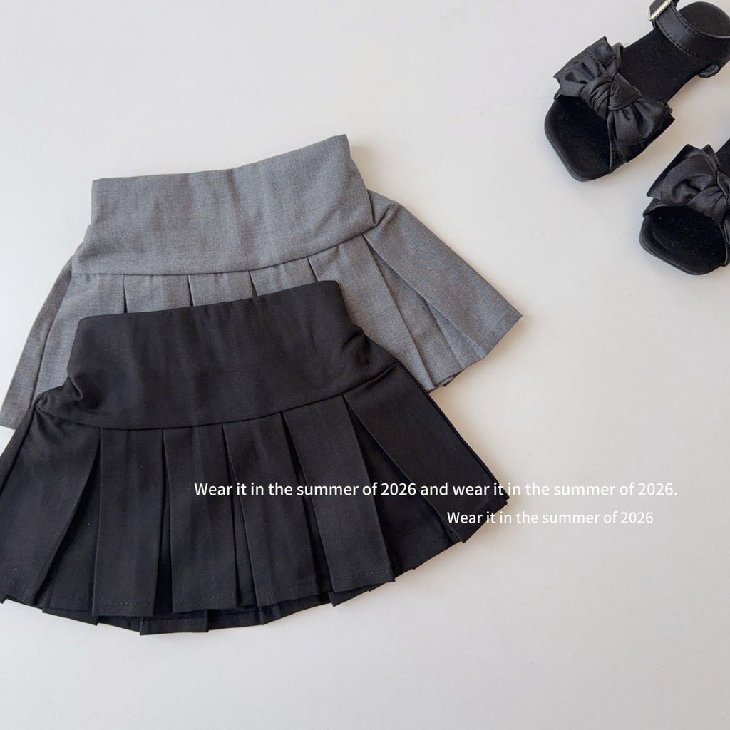 【90-150cm】【帶安全褲】高腰A字百褶裙