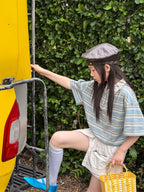 【100-160cm】【親子裝】條紋POLO衫