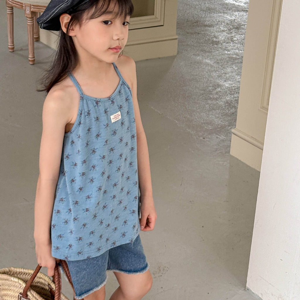 【80-130cm】2色-滿印碎花貼標背心