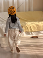 【90-140cm】一波點拼荷葉邊打底衫