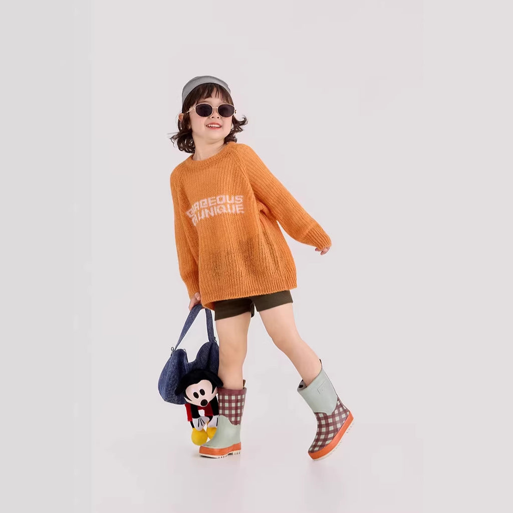 【90-150cm】度假風鏤空針織上衣