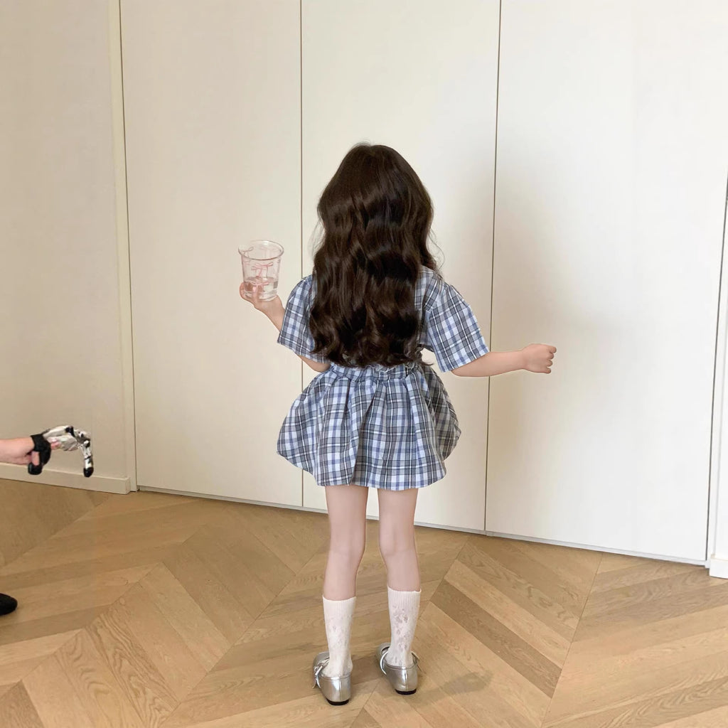 【90-140cm】學院風格紋套裝