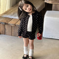 【90-140cm】波點毛衣套裝