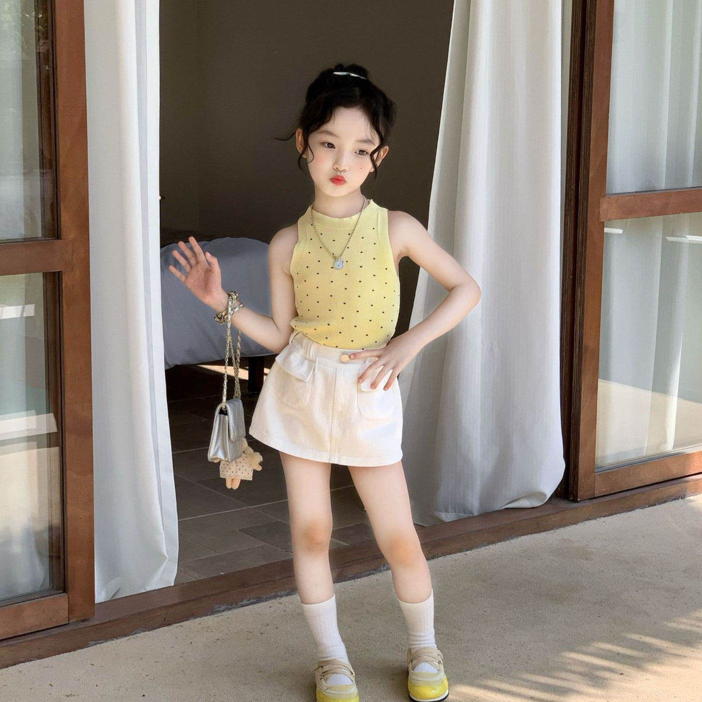 【90-150cm】美式辣妹工裝半身裙