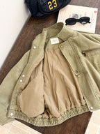 【現貨 160cm】韓版帥氣工裝機車夾克