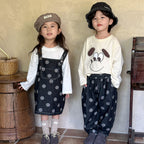 【現貨 80/120cm】波點牛仔褲 | 吊帶連衣裙