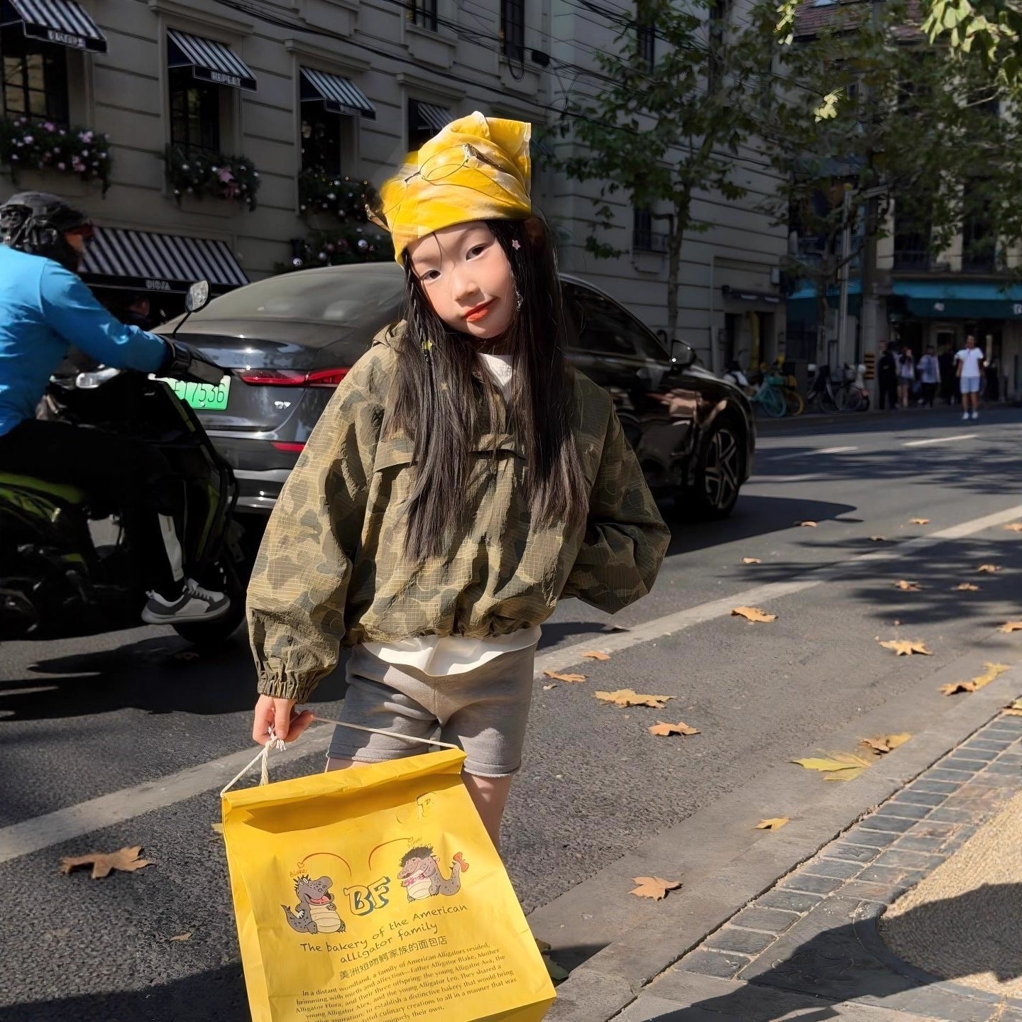 【90-140cm】迷彩連帽休閒上衣中小童洋氣時髦刺繡美式夾克