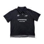 【100-160cm】字母拼接假兩件翻領短袖POLO衫