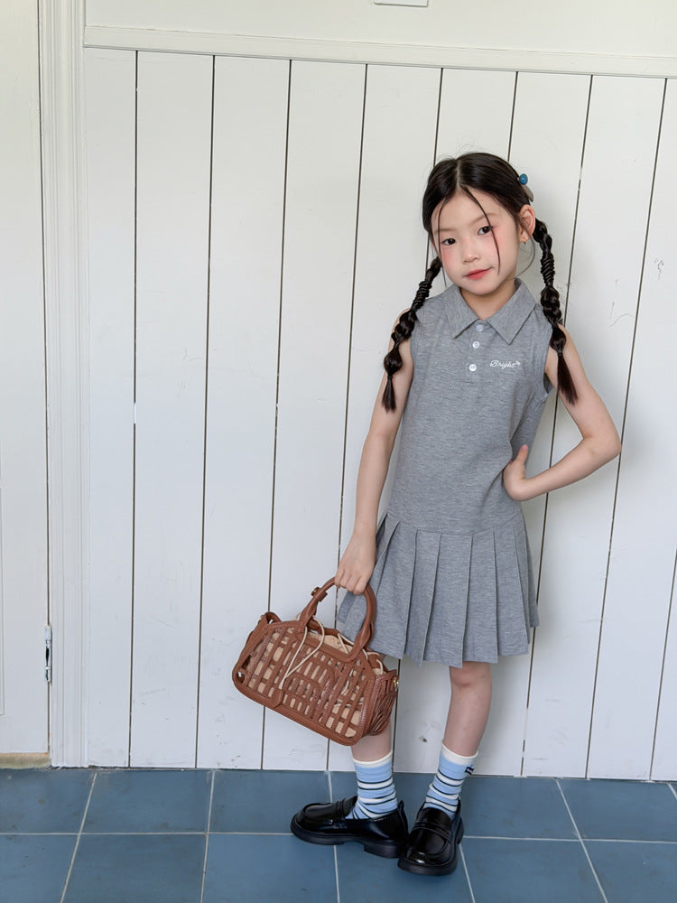 【100-170cm】翻領POLO裙