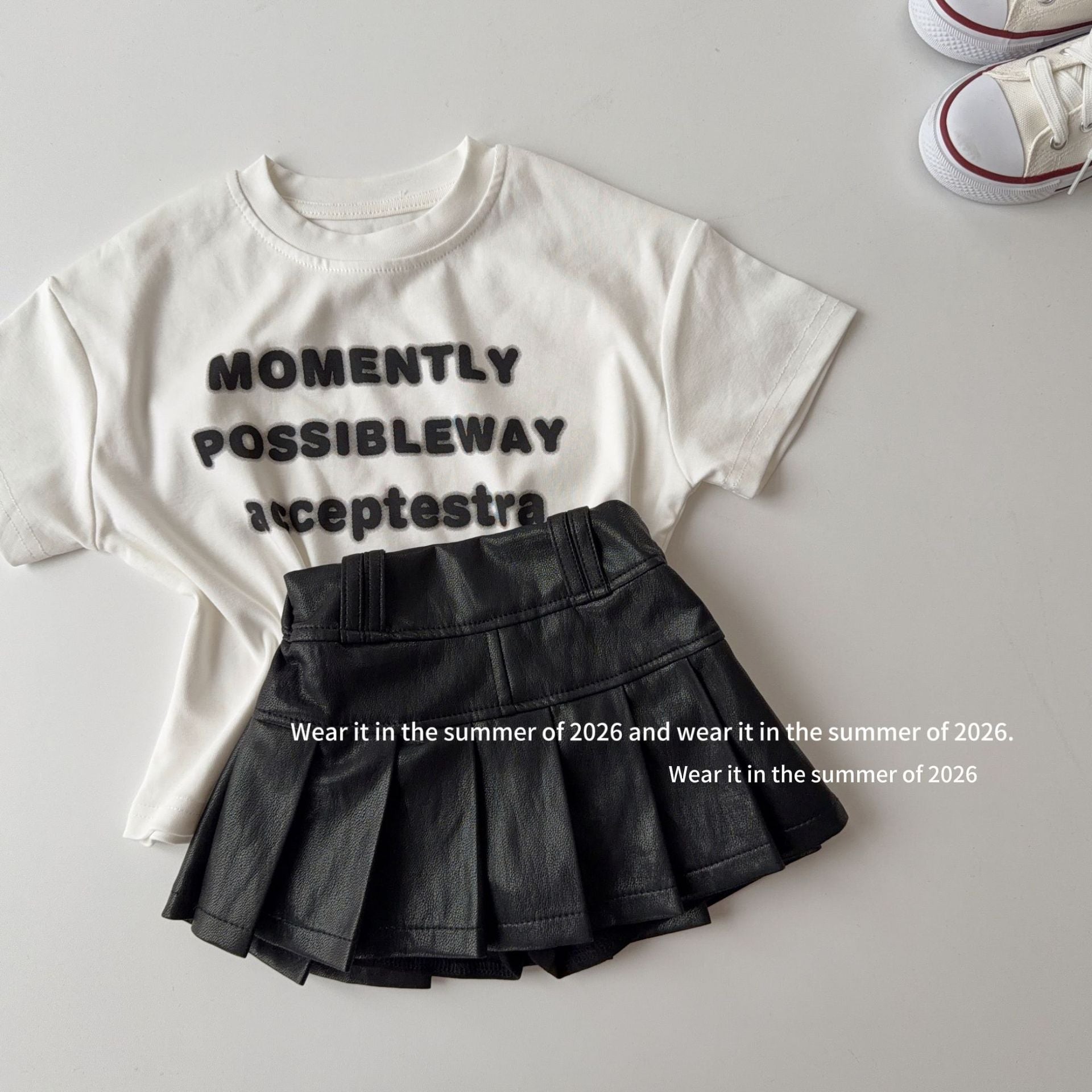 【90-150cm】寬鬆休閒字母T