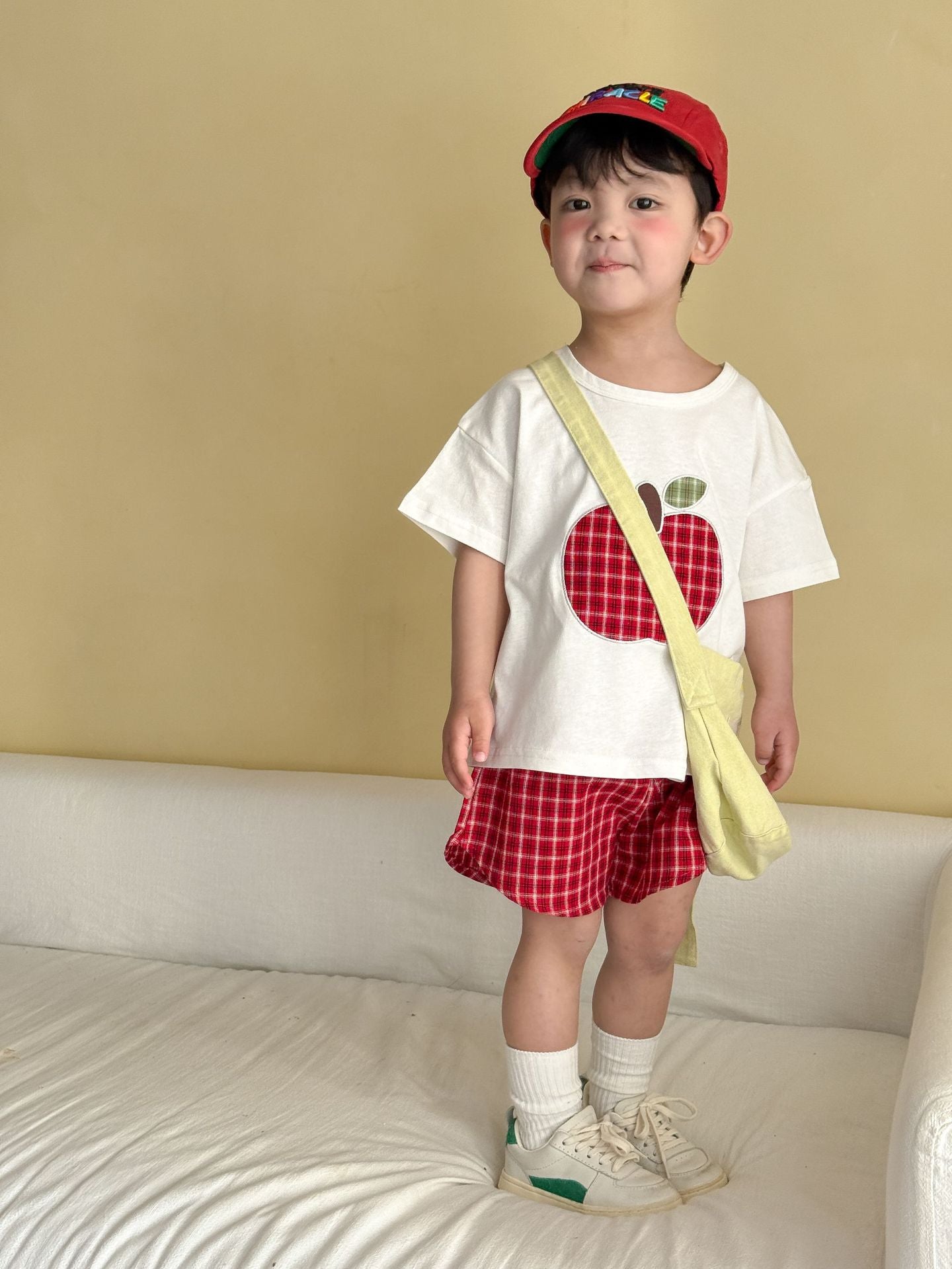 【80-150cm】水果格紋居家服套裝
