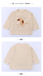 【80-150cm】可愛動物寬鬆純棉T恤