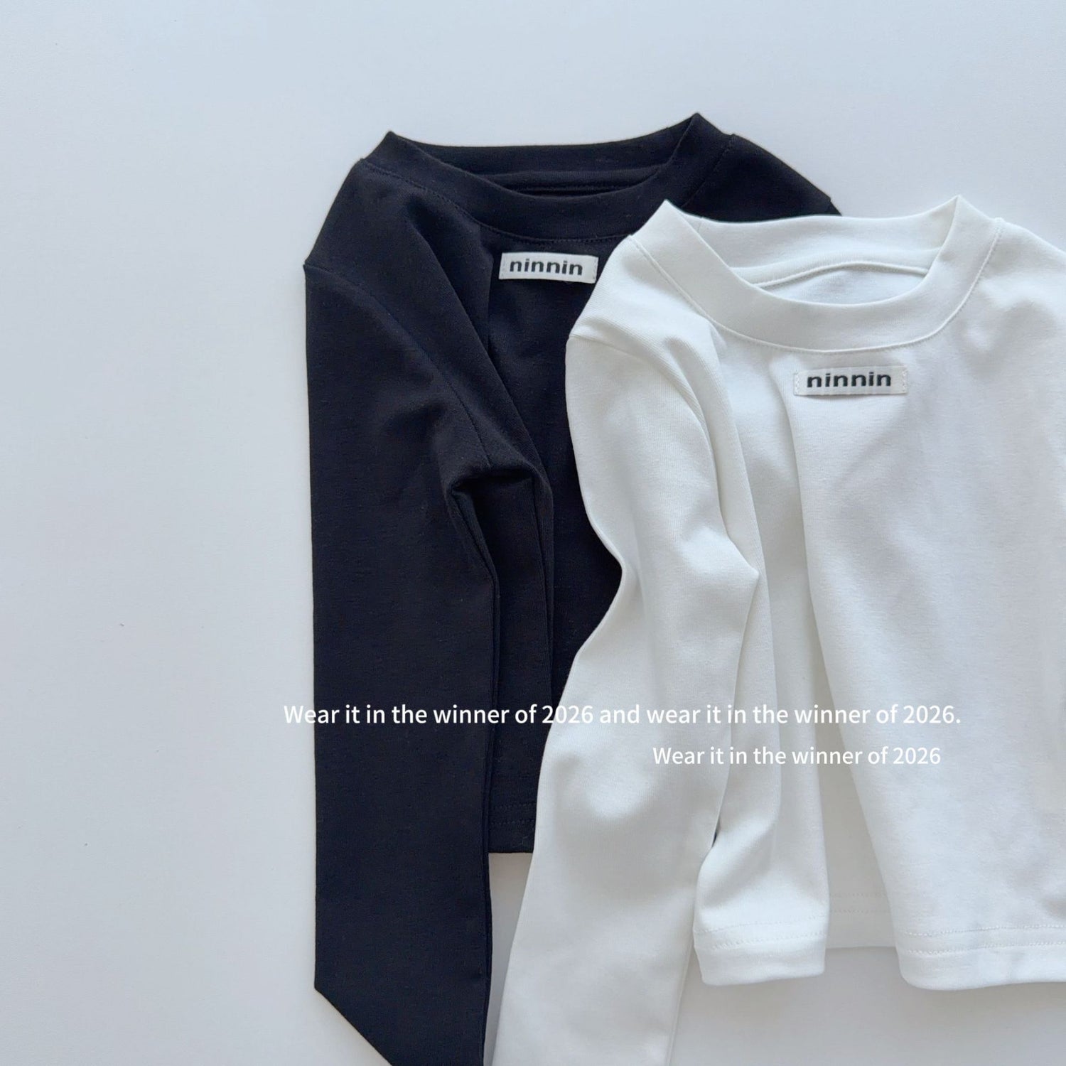【90-150cm】辣妹修身miu系長袖T