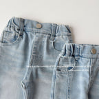 【90-150cm】彈性修身喇叭褲