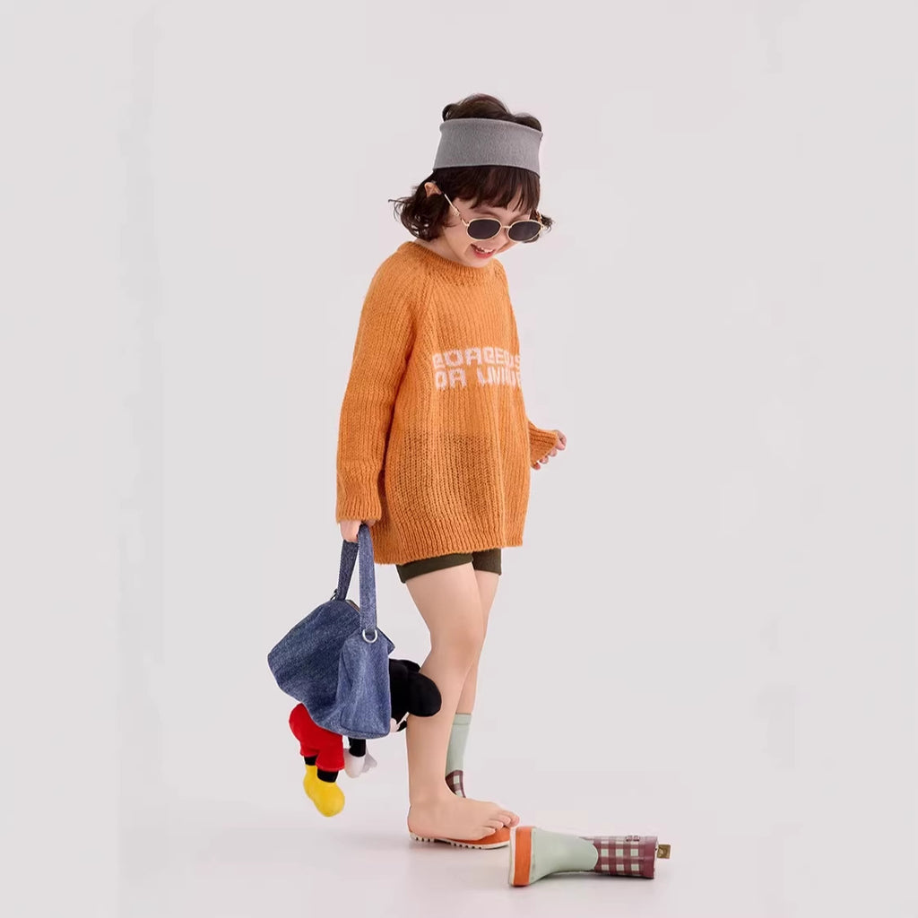 【90-150cm】度假風鏤空針織上衣