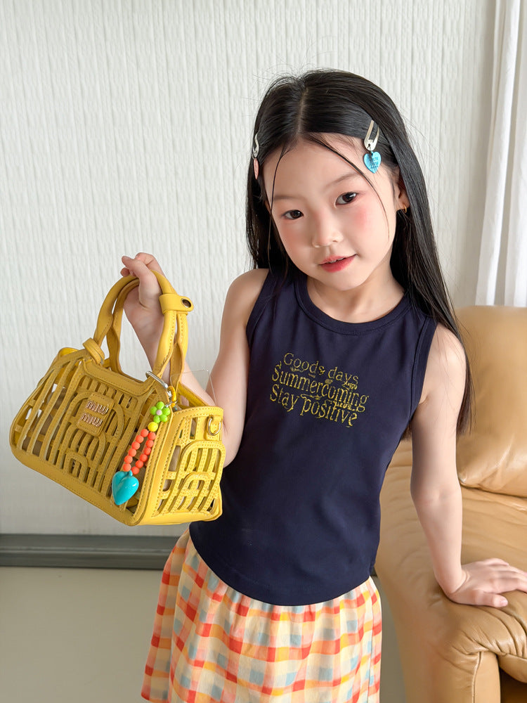 【100-170cm】夏日字母百搭小背心