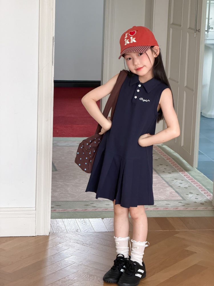 【100-170cm】翻領POLO裙