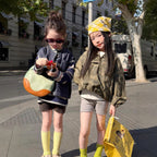 【90-140cm】迷彩連帽休閒上衣中小童洋氣時髦刺繡美式夾克