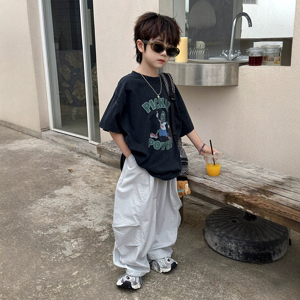 【100-160cm】萊賽爾輕薄透氣彎刀褲