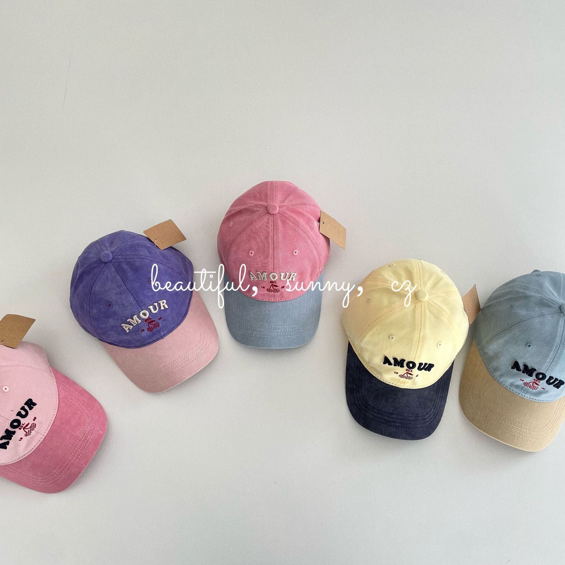撞色刺繡棒球帽