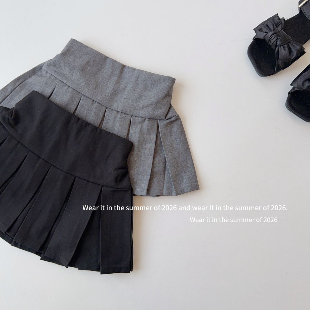 【90-150cm】【帶安全褲】高腰A字百褶裙