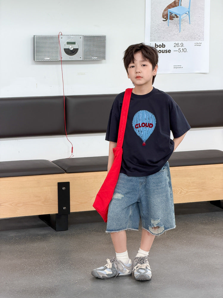 【100-170cm】潮酷印花復古T