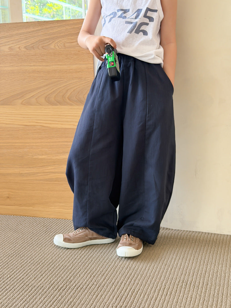 【100-170cm】2色-冰氧涼感拼接防蚊彎刀褲