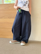 【100-170cm】2色-冰氧涼感拼接防蚊彎刀褲