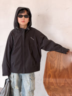 【100-170cm】帥氣連帽戶外防水衝鋒外套