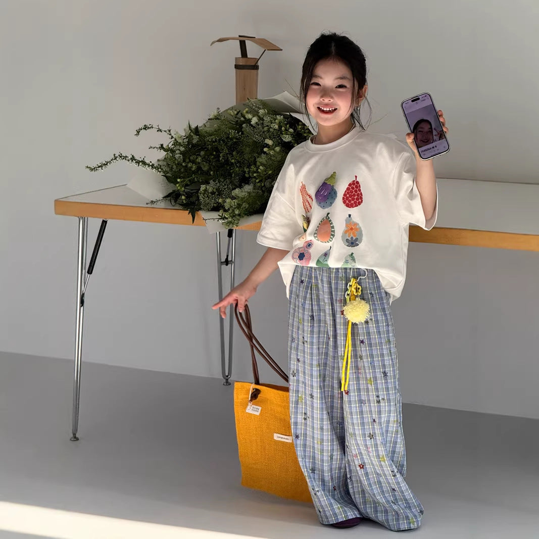 【120-160cm】蔬菜寬鬆T