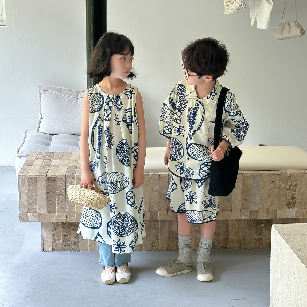 【90-150cm】【親子裝】度假風連身裙 | 套裝