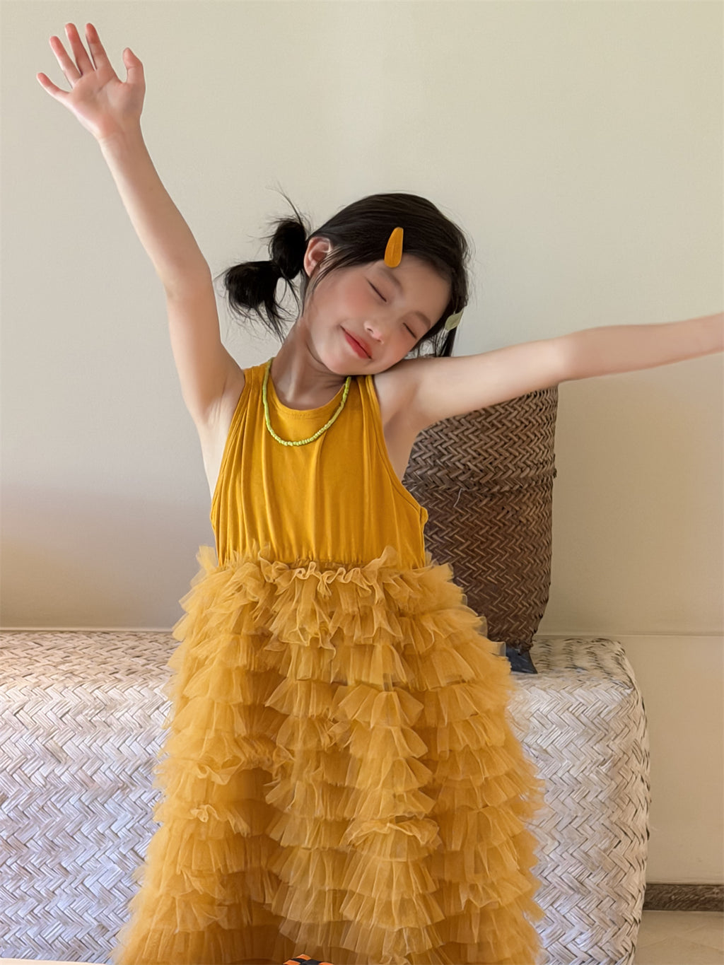 【100-160cm】小仙女浪漫蛋糕洋裝