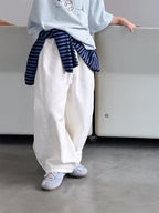 【90-150cm】韓版明線休閒褲