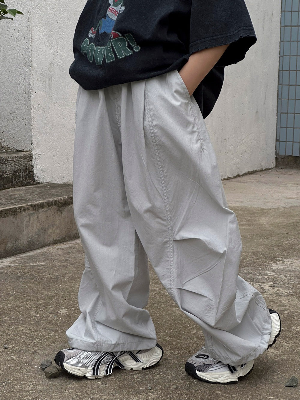 【100-160cm】萊賽爾輕薄透氣彎刀褲