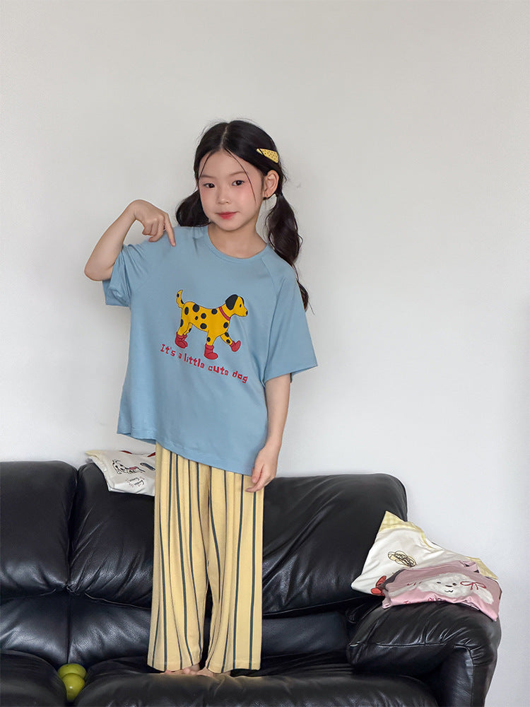 【100-170cm】5色-萊賽爾軟糯垂感彈性居家服套裝