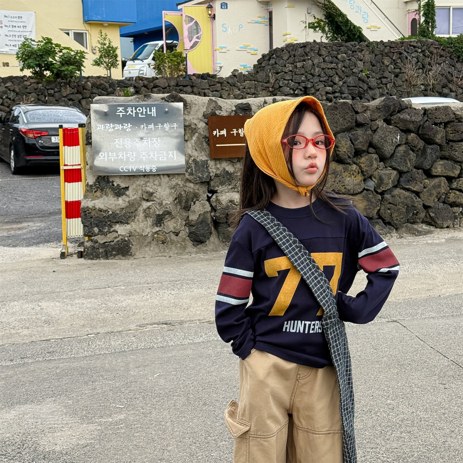 數字77長袖T恤打底衫