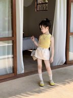 【90-150cm】韓系辣妹波點冰絲背心