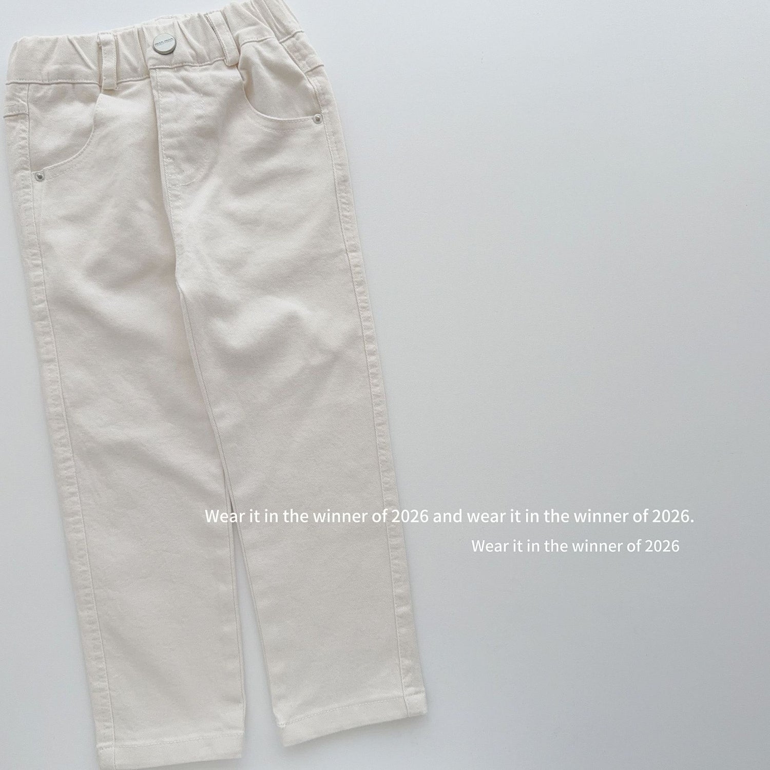 【90-150cm】修身彈力窄管褲