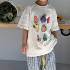 【120-160cm】蔬菜寬鬆T