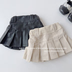 【90-150cm】時尚軟皮褲裙