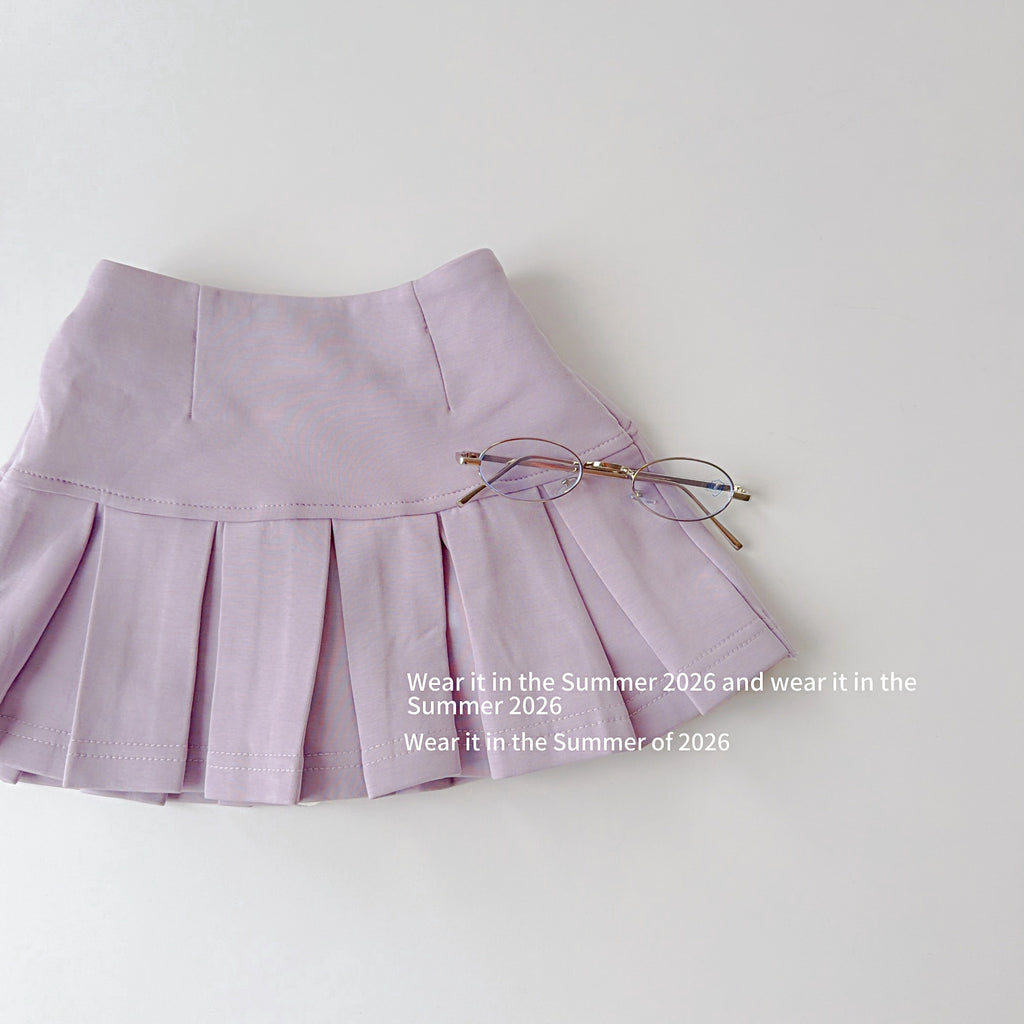 【90-150cm】【帶安全褲】彩色百褶裙辣妹彈性裙子