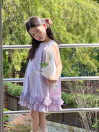 【100-170cm】3色-小甜妹系氛圍感荷葉公主背心裙